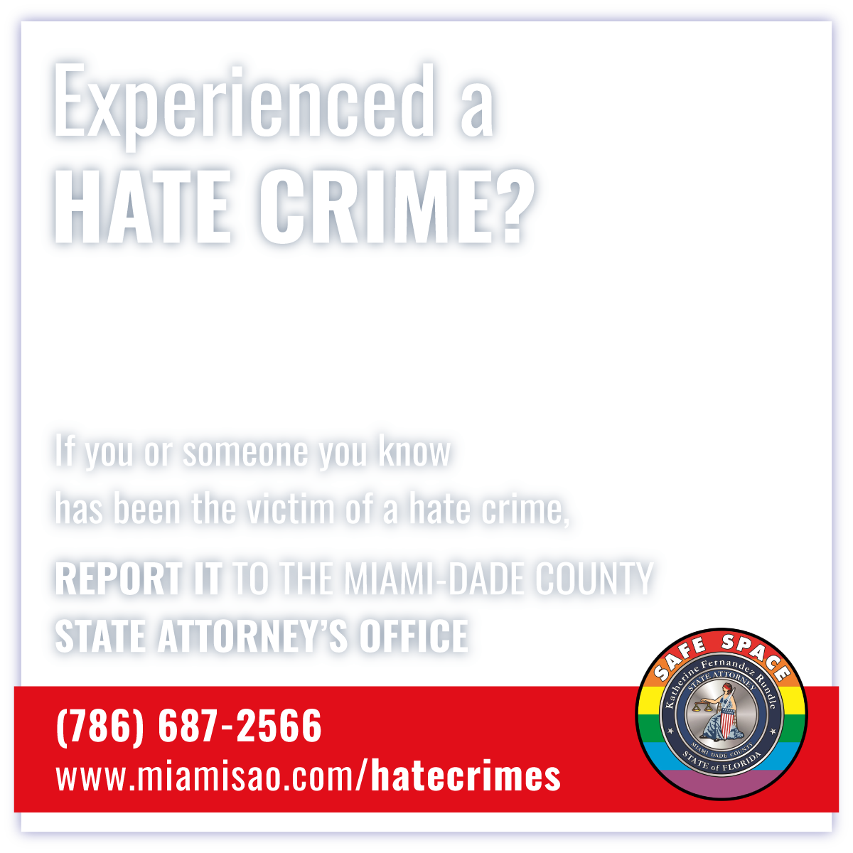 Report Hate Crime to the State Attorney Office